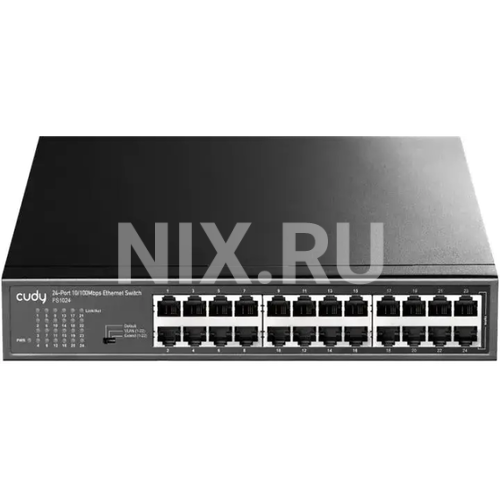 CUDY <FS1024> Неуправляемый коммутатор (24 x 100 Мбит/с)