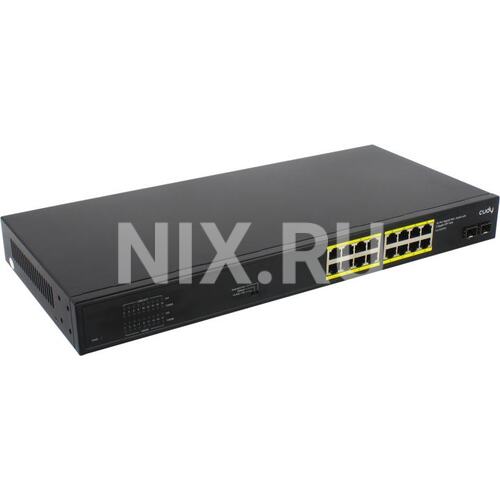 CUDY <GS1020PS2> Неуправляемый коммутатор (16 x 1 Гбит/с, 16 портов IEEE 802.3at (PoE+))