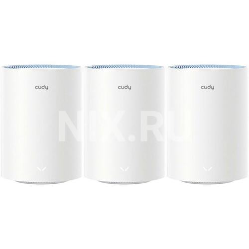 Cudy M1200(3-Pack) Wi-Fi Mesh-система/ AC1200 Wi-Fi Mesh Solution 3-Pack, Chipset MediaTek, Dual-Band, 867Mbps at 5GHz