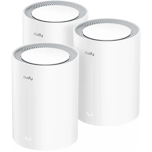 Cudy M1800(3-Pack) Wi-Fi Mesh-система/ AX1800 Wi-Fi 6 Mesh Solution 3-Pack, Chipset MediaTek, Dual-Band, 802.11ax/ac/a/
