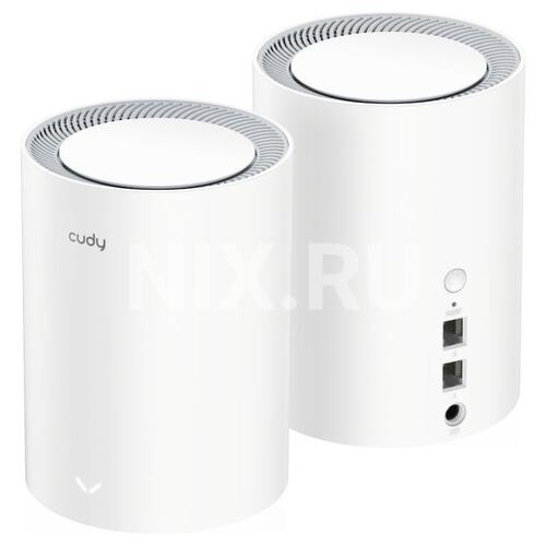 Cudy M3000(2-Pack) Wi-Fi Mesh-система/ AX3000 Wi-Fi 6 Mesh 2.5G Solution 2-Pack, Dual-Band, Chipset MT7981BA+MT7976CN+