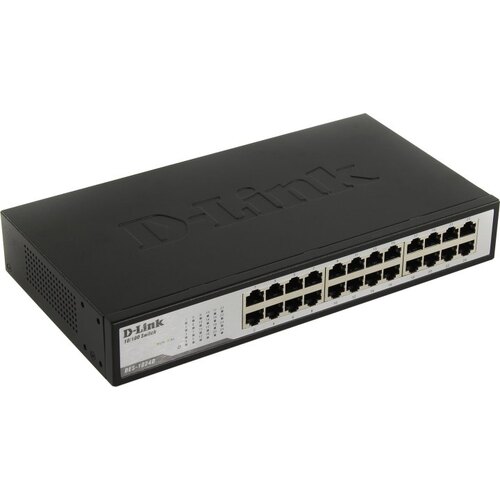 D-Link <DES-1024D/G1A> Неуправляемый коммутатор (24 x 100 Мбит/с)