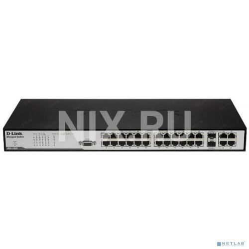 D-Link <DES-3028_RFB/A1> Управляемый коммутатор (2 x 1 Гбит/с + 24 x 100 Мбит/с, 2 x SFP)