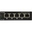D-Link <DGS-1005P/A1A> Неуправляемый коммутатор (5 x 1 Гбит/с, 4 порта IEEE 802.3at (PoE+)), вид спереди