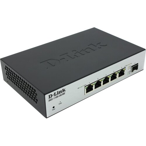 D-Link <DGS-1100-06/ME /A1B> Управляемый коммутатор (5 x 1 Гбит/с, 1 x SFP)