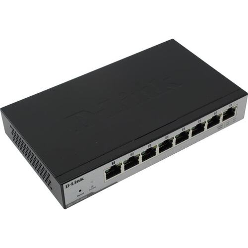 D-Link <DGS-1100-08PD /B1B> Управляемый коммутатор (8 x 1 Гбит/с)