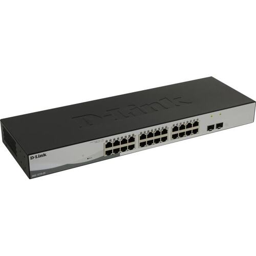 D-Link <DGS-1210-26/FL1A> Управляемый коммутатор (24 x 1 Гбит/с, 2 x SFP)