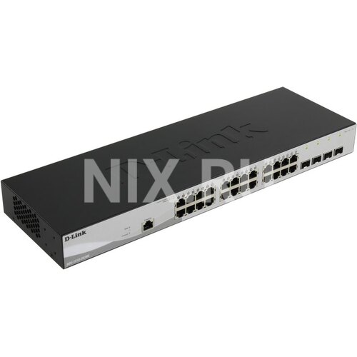 D-Link <DGS-1210-28/ME /P/B1A> Управляемый коммутатор (24 x 1 Гбит/с, 4 x SFP)