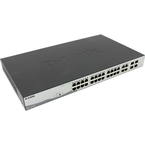 D-Link <DGS-1210-28P /F1A> Управляемый коммутатор (28 x 1 Гбит/с, 4 x SFP, 24 порта IEEE 802.3at (PoE+))