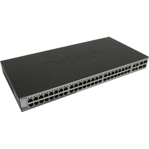 D-Link <DGS-1210-52 /FL1A> Управляемый коммутатор (52 x 1 Гбит/с, 4 x SFP)