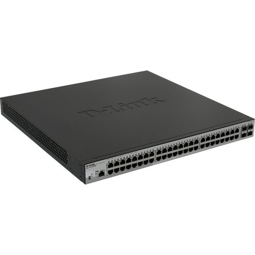 D-Link <DGS-1210-52MP/ME /A1A> Управляемый коммутатор (48 x 1 Гбит/с, 4 x SFP, 8 портов IEEE 802.3at (PoE+))