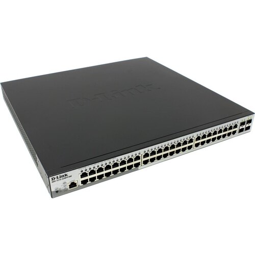 D-Link <DGS-1210-52MPP /ME/B1A> Управляемый коммутатор (48 x 1 Гбит/с, 4 x SFP, 48 портов IEEE 802.3at (PoE+))