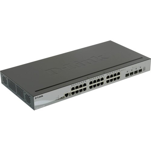D-Link <DGS-1510-28X> Управляемый коммутатор (24 x 1 Гбит/с, 4 x SFP+)
