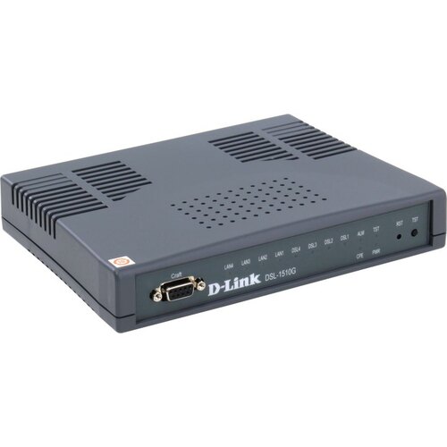 D-Link <DSL-1510G> Роутер SHDSL (маршрутизатор) (4 x 100 Мбит/с, 1 порт DSL)