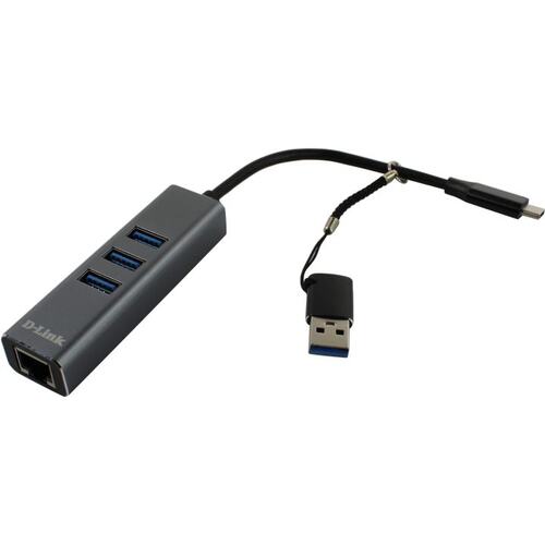 D-Link <DUB-2332/ A1A> Внешняя сетевая карта (1 x 1 Гбит/с, USB)