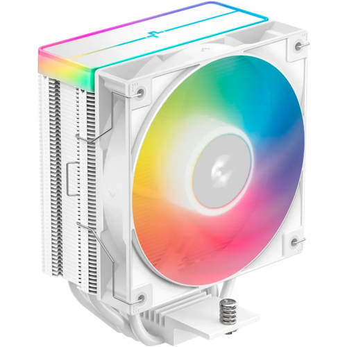 Кулер DEEPCOOL AG400 WH ARGB V2 (TDP 220W, PWM, ARGB Fan 120mm, 4 тепл. трубки, белый) RET