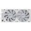 Водяное охлаждение DeepCool GAMMAXX L240 A-RGB WH (DP-H12CF-GL240-ARGB-WH), вид спереди