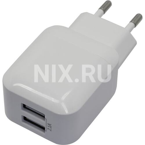 Зарядка USB-устройств от 220В Defender EPA-13 2 x USB Type A "мама" (10.5 Вт)