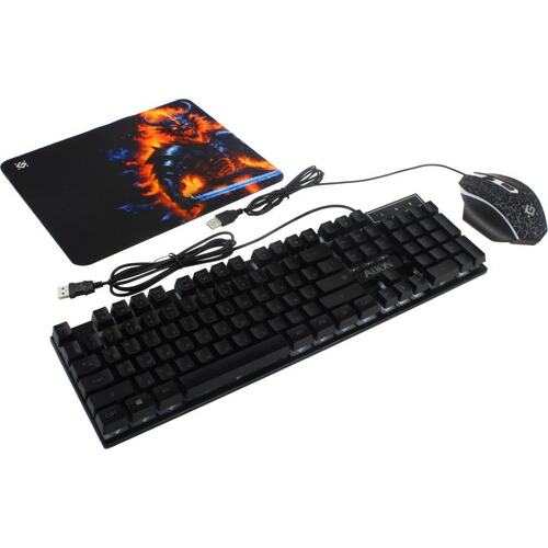 Комплект клавиатура + мышь + коврик для мыши Defender Alion GS-987