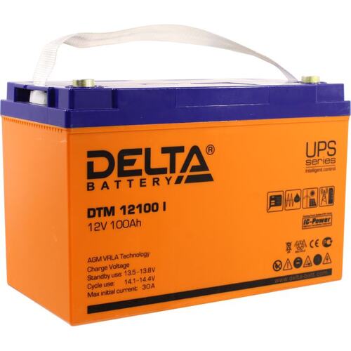 Аккумулятор для ИБП (батарея для UPS) Delta DTM 12100 I 12В 100 Ач