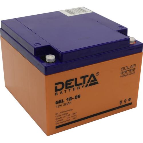 Аккумулятор для ИБП (батарея для UPS) Delta GEL 12-26 12В 26 Ач
