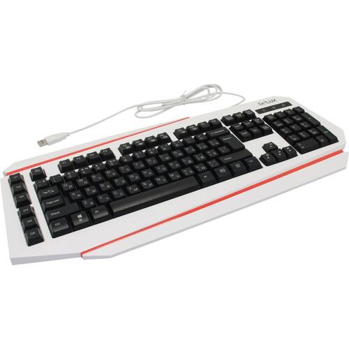 Клавиатура DELUX K9500 White/Red