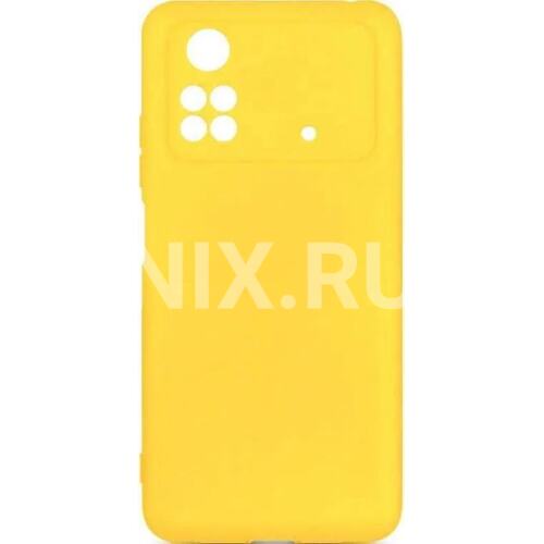 Чехол DF poCase-03 желтый для Poco M4 Pro