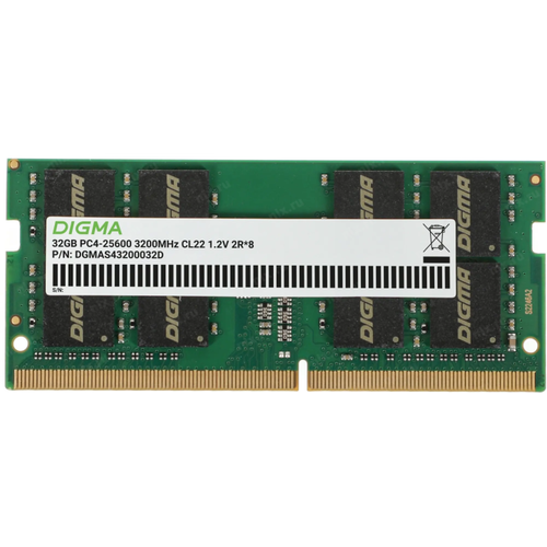 Модуль памяти Digma <DGMAS43200032D> SO-DIMM DDR4 1x 32 Гб <PC4-25600>