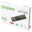  SSD Digma PCIe 4.0 x4 512GB DGSM4512GM6ET Meta M6E M.2 2280,  