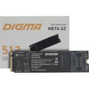 SSD Digma META G2 <META G2> (512 , M.2, M.2 PCI-E, Gen4 x4, 3D TLC (Triple Level Cell))