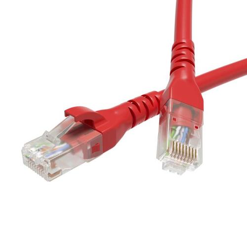 Кабель патч-корд U/UTP 6 кат. 1м DKC RN6UU4510RD LSZH, красный, "RAM telecom"