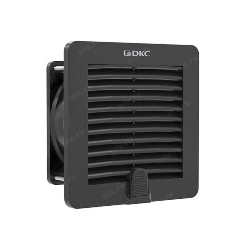 Вентилятор DKC R5RV08024B с фильтром RV 40 м3/ч, 24 В DC, 112x112 мм, IP54, RAL9005, "RAM Klima"