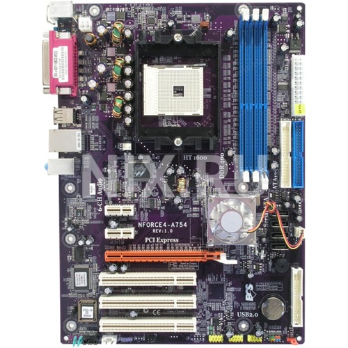 Материнская плата Socket754 EliteGroup NFORCE4-A754 rev1.0 3DDR SDRAM ATX