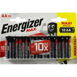 Energizer MAX <413823> (LR6) Size "AA", 1.5V, щелочной (alkaline) <уп. 10 шт>