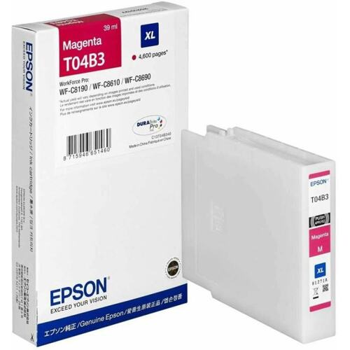 Картридж цветной (или контейнер с цветными чернилами) Epson T04B3 (пурпурный экономичный)