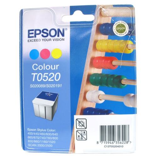 Картридж цветной (или контейнер с цветными чернилами) Epson T0520 (трехцветный)