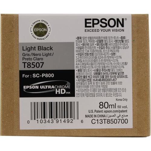 Картридж черный (или контейнер с черными чернилами) Epson T8507 (серый)
