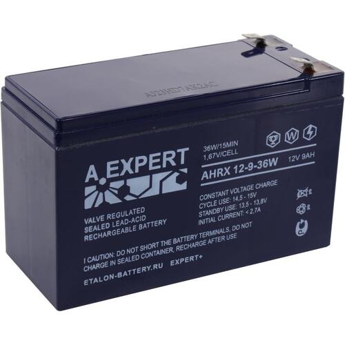 Аккумулятор для ИБП (батарея для UPS) ETALON AHRX 12-9-36W 12В 9 Ач