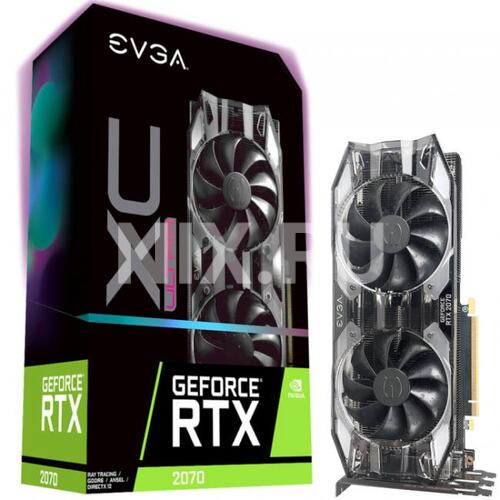 Игровая видеокарта EVGA Ultra Gaming 08G-P4-2173-KR GeForce<sup>®</sup> RTX 2070 8 Гб GDDR6