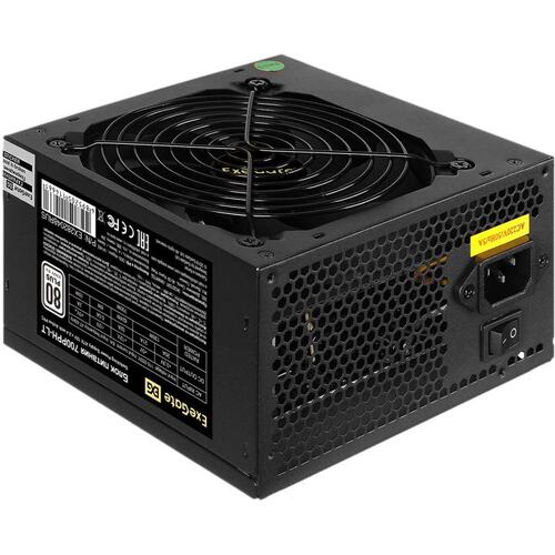 Блок питания 700W ExeGate 80 PLUS 700PPH-LT-S-OEM EX282048RUS-OEM-S (ATX,24pin,2x(4+4)pin,2xPCI-E,6xSATA,3xIDE,с защ)
