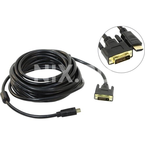 Кабель HDMI <-> DVI-D ExeGate EX205303RUS 7 м.