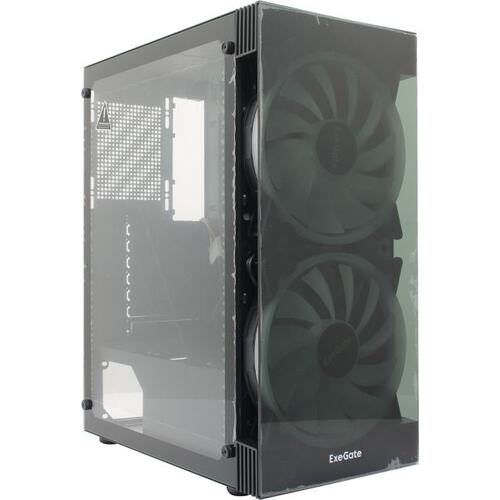 Корпус Miditower ExeGate i3 i3 MATRIX ATX без БП с окном