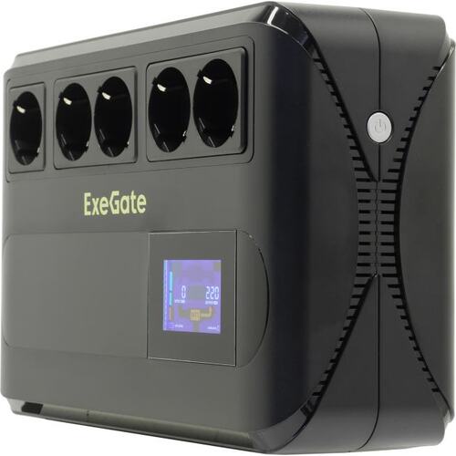 ИБП 600 ВА ExeGate NEO Smart LHB-600.LCD.AVR.8SH.CH.USB 1.4 метра