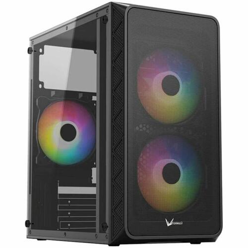 4711401660637 Корпус Formula Air Mesh G4 Black (mATX, Acryl, 2xUSB, 1x12cm fan. 1x3.5" HDD, 2x2.5" SSD)