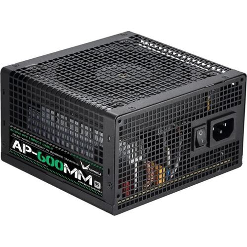 4711401660712 БП Formula AP-600MM, 600W, Ret, ATX v2.4, 80+, APFC, 4xPCIe 6+2P, 6xSATA, 2xPATA, 12cm fan