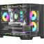 Корпус Formula Crystal Z6M Floe черный без БП mATX 4x120mm 2xUSB3.0 audio bott PSU, вид коллаж