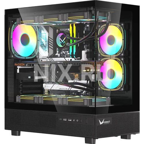 CRYSTAL Z8 B Корпус Formula Crystal Z8 черный без БП ATX 9x120mm 6x140mm 1xUSB3.0 audio bott PSU