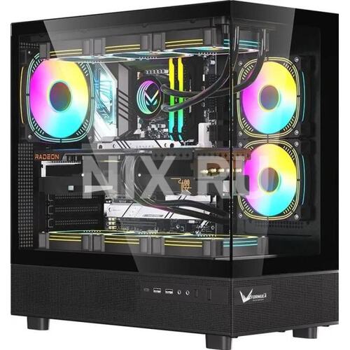 CRYSTAL Z8 B COS Корпус Formula Crystal Z8 COSMIC черный без БП ATX 3x120mm 5x140mm 1xUSB2.0 1xUSB3.0 1xUSB3.1 audio bo