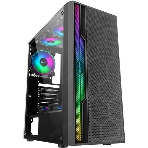 Корпус Formula V-LINE 2052 черный без БП ATX 6x120mm 2xUSB2.0 1xUSB3.0 audio bott PSU