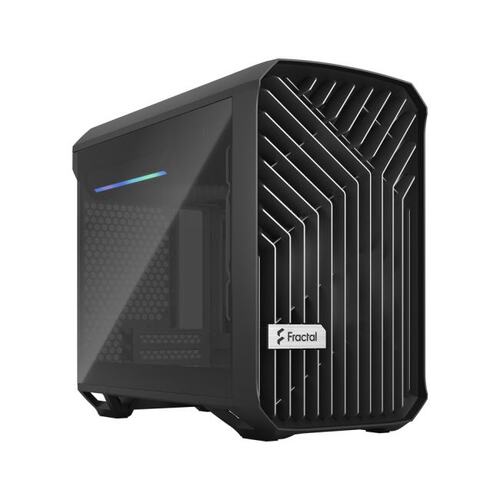 Корпус Minitower Fractal Design Torrent Nano Black TG Dark Tint FD-C-TOR1N-01 Mini-ITX с высокой заглушкой без БП с окном
